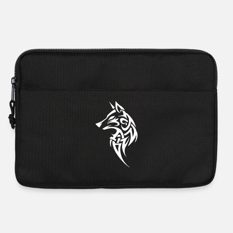 Wolf Tribal - Laptoptasche 13" - Schwarz