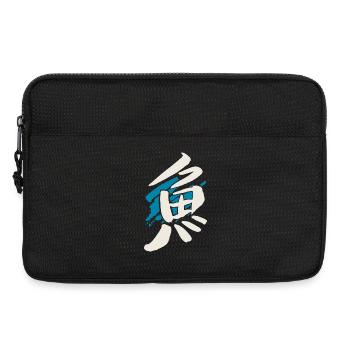 Fisch (Sakka) Japanisch Kanji / TUSCHE - Laptoptasche 13" - Schwarz - Vorne