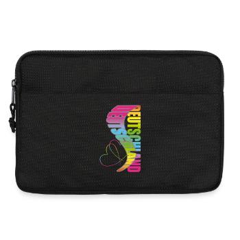 Colorful heart motif Design-Germany - Laptop bag 13" - black - Front