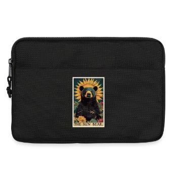 Sun Bear Malaienbär - Laptoptasche 13" - Schwarz - Vorne