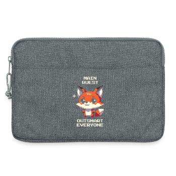 Quête principale : Déjouer tout le monde | Renard, Farceur - Sacoche pour ordinateur portable 13 pouces - gris chiné - Devant