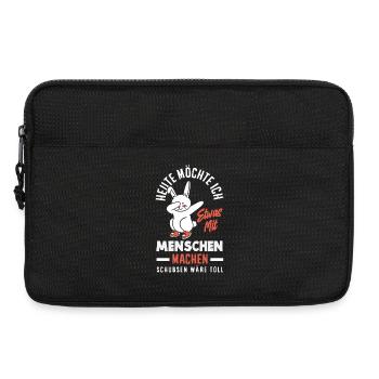 Today I want to push people - Laptop bag 13" - black - Front