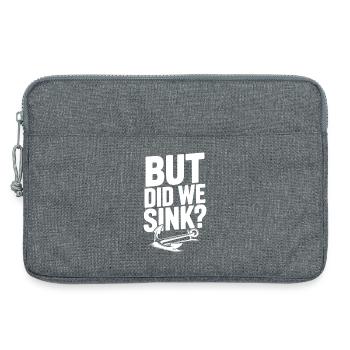 But Did We Sink? - Laptop bag 13" - heather grey - Front