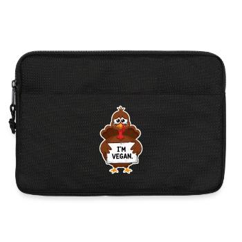 Dinde végétalienne Thanksgiving - Sacoche pour ordinateur portable 13 pouces - noir - Devant