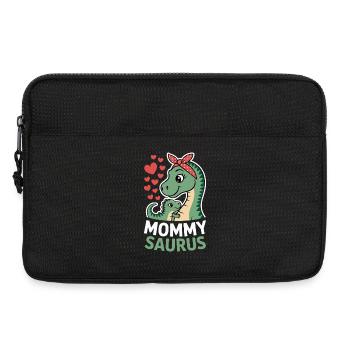 Maman Saurus Dinosaure Maman Coeur Amour Fête des Mères - Sacoche pour ordinateur portable 13 pouces - noir - Devant