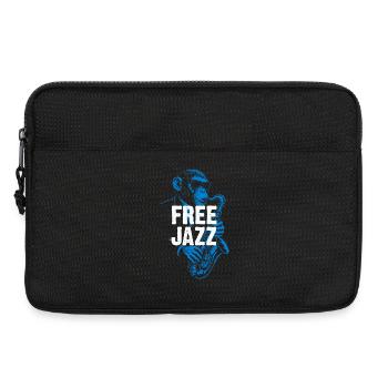 Sax Bleu Free Jazz - Sacoche pour ordinateur portable 13 pouces - noir - Devant