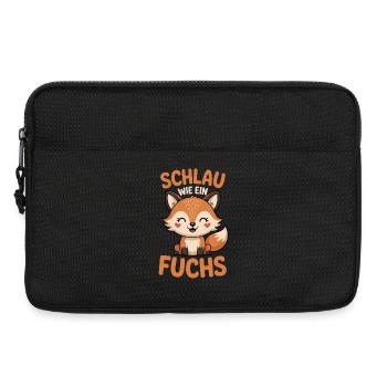 Schlau Wie Ein Fuchs Humor - Laptoptasche 13" - Schwarz - Vorne