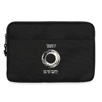 Heutige Quest: Nichts tun – mach es gut | Zen - Laptoptasche 13" - Schwarz - Vorne