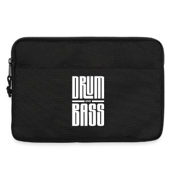 Drum and Bass Fette Typografie - Laptoptasche 13" - Schwarz - Vorne