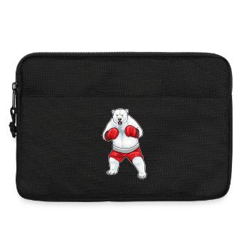 Polar Bear Boxer Gants de boxe Boxe - Sacoche pour ordinateur portable 13 pouces - noir - Devant