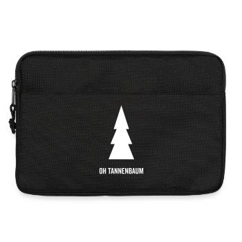 Oh Tannenbaum Weihnachtsmotiv - Laptoptasche 13" - Schwarz - Vorne