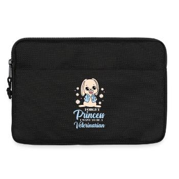 Kleines Häschen wird Tierärztin - Laptoptasche 13" - Schwarz - Vorne