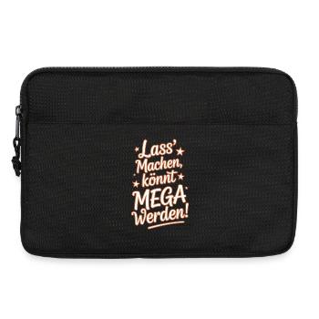 Let it do you can become mega optimistic saying - Laptop bag 13" - black - Front