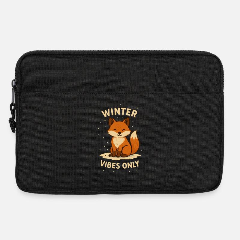Winter Fox Vibes Only - Laptop bag 13" - black