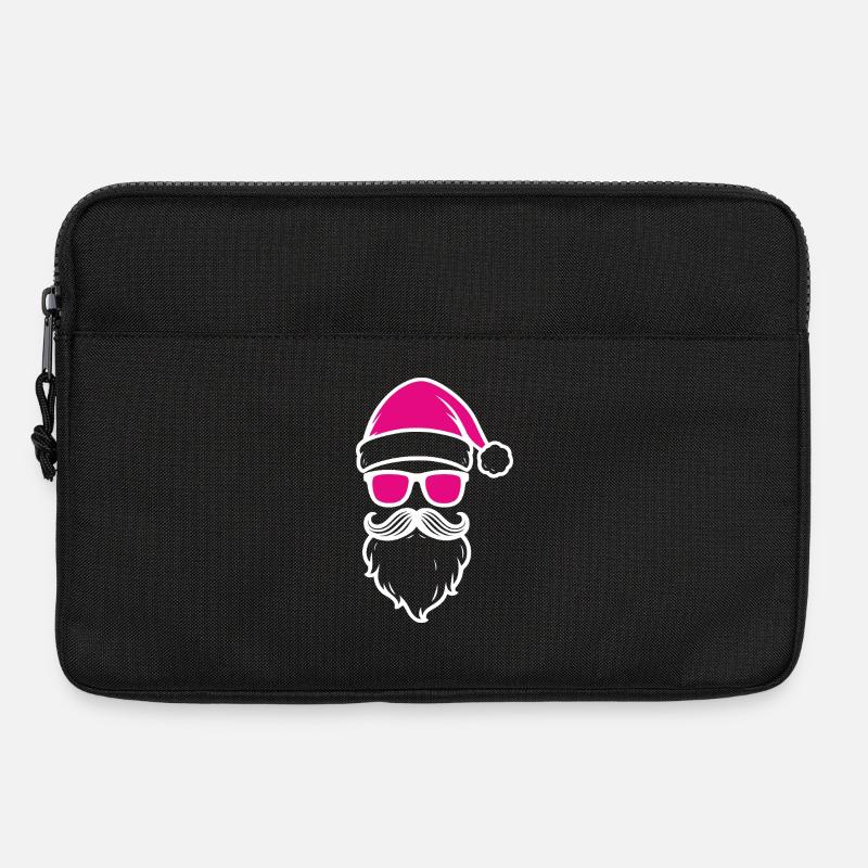 Pink Santa mit Sonnenbrillen - Laptoptasche 13" - Schwarz