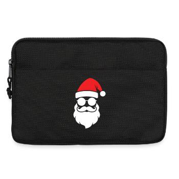 Cooler Xmas Santa Look - Laptoptasche 13" - Schwarz - Vorne