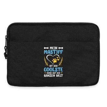 Mastiff Liebe Weltshirt - Laptoptasche 13" - Schwarz - Vorne