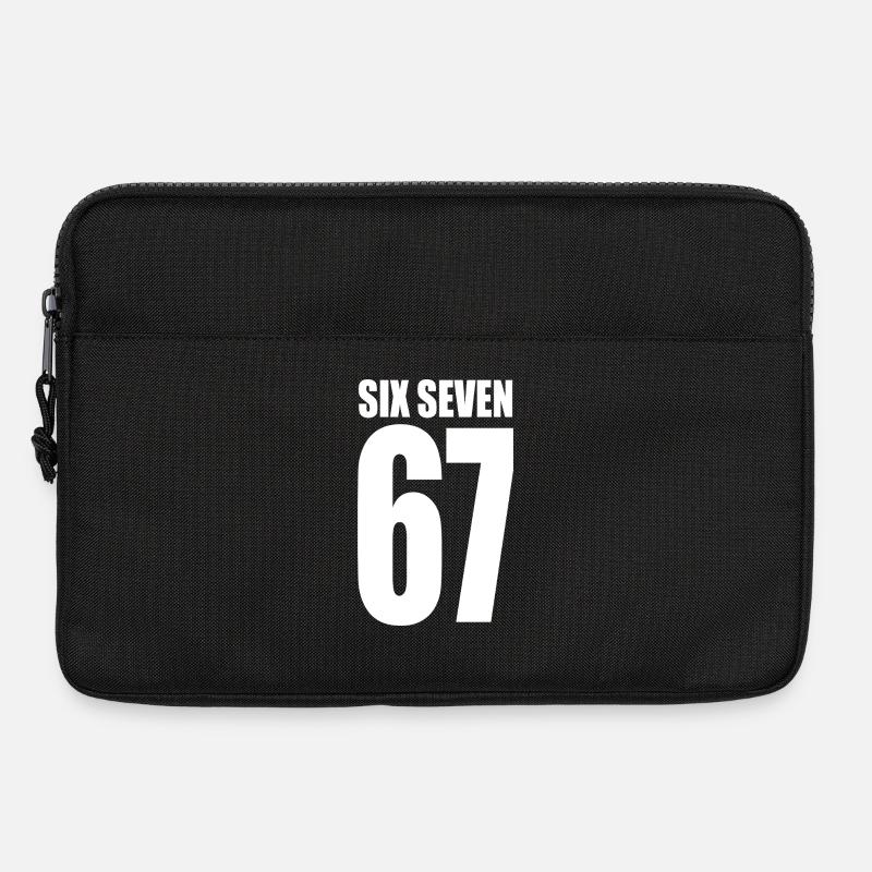 67 - six seven sixseven meme viral - Laptoptasche 13" - Schwarz