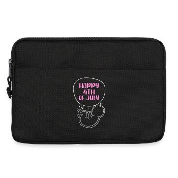 4. Juli Gender Reveal Schwangerschaft - Laptoptasche 13" - Schwarz - Vorne
