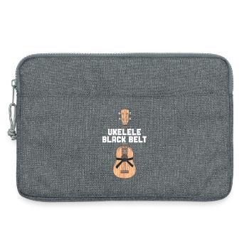Hawaiian Ukulele Uke Ukulele Black - Laptop bag 13" - heather grey - Front
