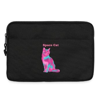 Space Cat - Laptoptasche 13" - Schwarz - Vorne
