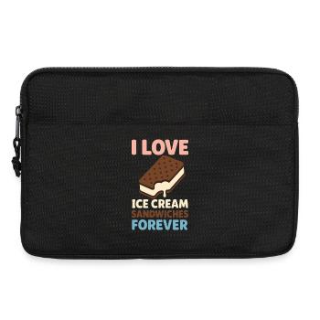 Eis-sandwich-liebhaber Sommerdessert - Laptoptasche 13" - Schwarz - Vorne