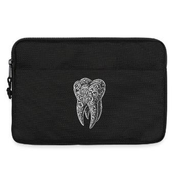 Dent ornement - Sacoche pour ordinateur portable 13 pouces - noir - Devant