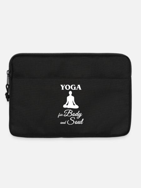 Yoga für Körper und Seele - Laptoptasche 13" - Schwarz