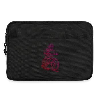 Mountainbike Fans aufgepasst schlichtes Statement - Laptoptasche 13" - Schwarz - Vorne