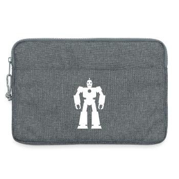 Roboter – KI Technik Sci-Fi Nerd Design - Laptoptasche 13" - Grau meliert - Vorne