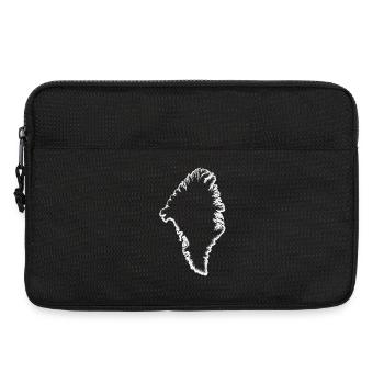 Greenland silhouette white - Laptop bag 13" - black - Front