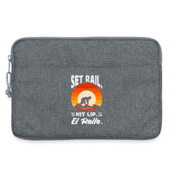Surfen Surfboarder Bodyboarder - Laptoptasche 13" - Grau meliert - Vorne