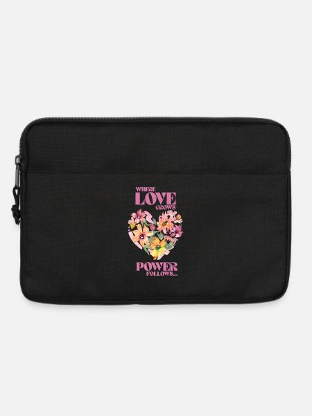 Where Love Grows, Love Follows - Laptoptasche 13" - Schwarz