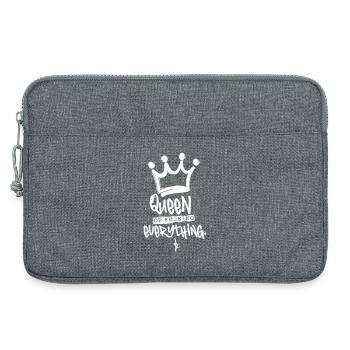 Queen of fucking...– JGA Party Queen Krone - Sacoche pour ordinateur portable 13 pouces - gris chiné - Devant