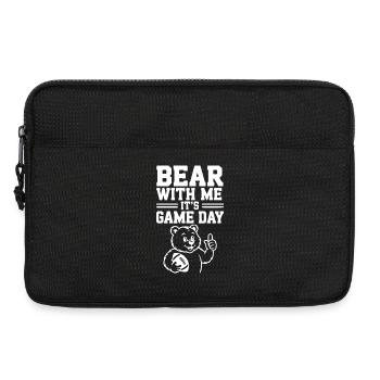 Hab Geduld mit mir, es ist Spieltag - Laptoptasche 13" - Schwarz - Vorne