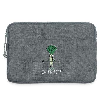 Weightlifters SERIOUSLY??? Gym Fun - Laptop bag 13" - heather grey - Front