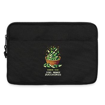 Trop de courgettes | Récolte et mise en conserve - Sacoche pour ordinateur portable 13 pouces - noir - Devant
