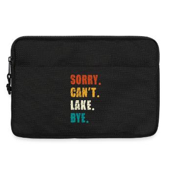 Sorry Can't Lake Bye — Distressed Retro - Laptop bag 13" - black - Front