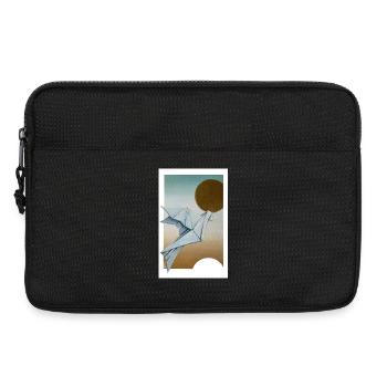 Origami Taube - Laptoptasche 13" - Schwarz - Vorne