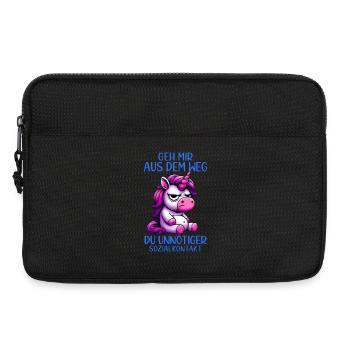 Get out of my way, you unnecessary social contact - Laptop bag 13" - black - Front