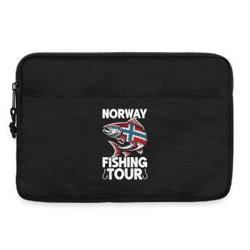 Norway Fishermen Fish Fishing Anglers Norway - Laptop bag 13" - black - Front