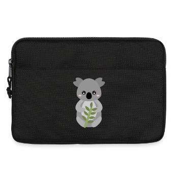 Koala à l’étreinte de feuille - Sacoche pour ordinateur portable 13 pouces - noir - Devant