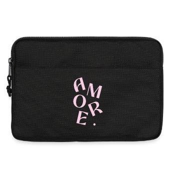 Pink-Amore-Text-Design - Laptoptasche 13" - Schwarz - Vorne