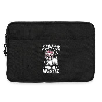 West Highland White Terrier Saying Westie Gift - Laptop bag 13" - black - Front