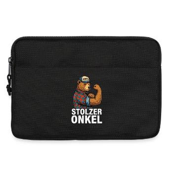 Proud Uncle Bear - Laptop bag 13" - black - Front