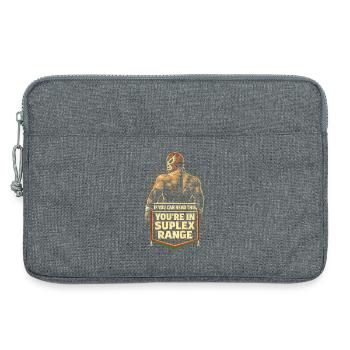 Lucha Libre Luchador Tu es à portée de suplex - Sacoche pour ordinateur portable 13 pouces - gris chiné - Devant