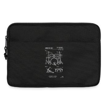 Schlagzeugbau-Bauplan - Laptoptasche 13" - Schwarz - Vorne
