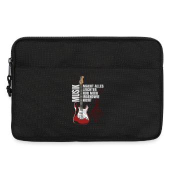 Music makes everything easier - Laptop bag 13" - black - Front