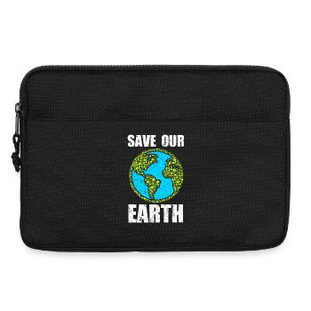 Save Our Earth - Laptoptasche 13" - Schwarz - Vorne