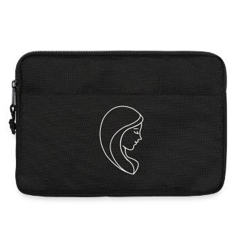 Elegant Woman Silhouette - Laptop bag 13" - black - Front